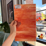 Orange Red White Wispy Opal Kokomo Sheet Glass – RL458