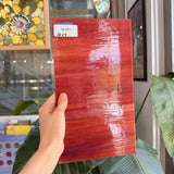 Dark Red White Wispy Opal Kokomo Sheet Glass – RL461