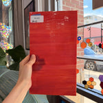 Dark Red White Wispy Opal Kokomo Sheet Glass – RL461