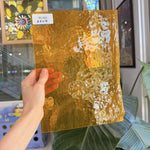 Marigold Yellow Transparent Textured Sheet Glass – RL462