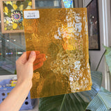 Marigold Yellow Transparent Textured Sheet Glass – RL462