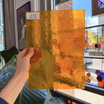 Marigold Yellow Transparent Textured Sheet Glass – RL462