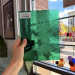 Green Textured Transparent Hammered Choicce Sheet Glass – RL464