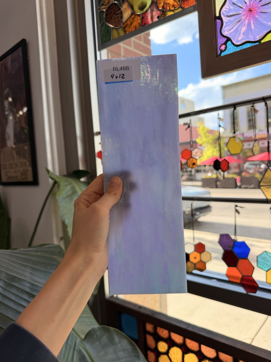 Purple Opal Iridescent Choice Sheet Glass – RL466