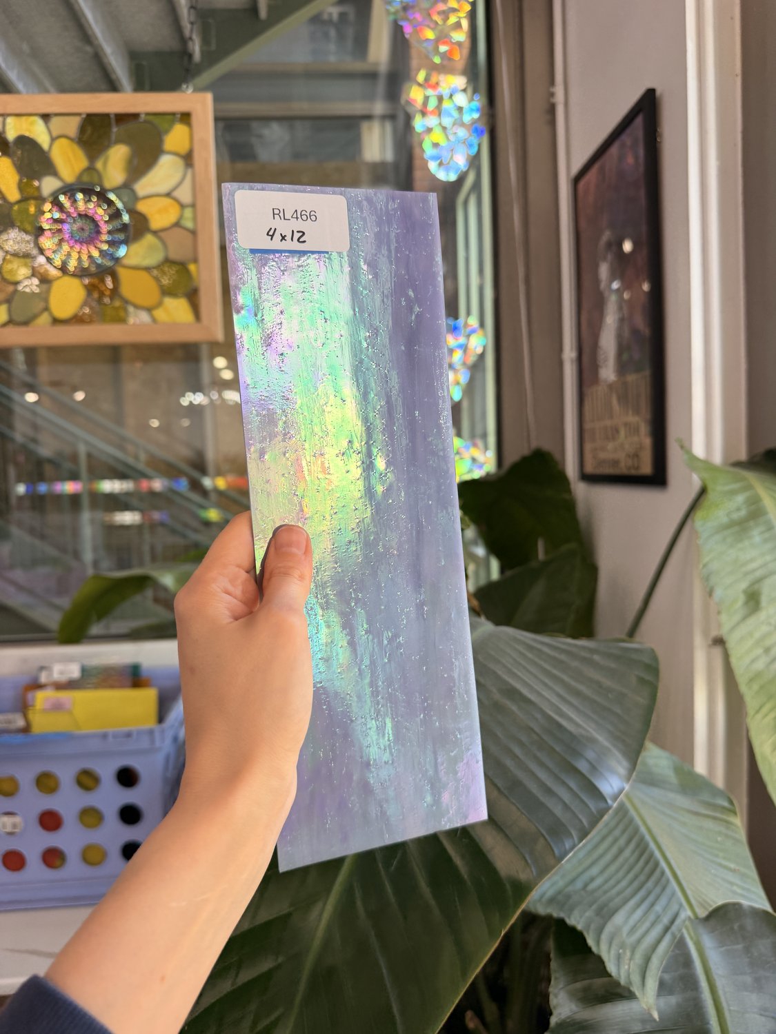 Purple Opal Iridescent Choice Sheet Glass – RL466