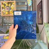 Medium Blue Transparent Hammered Textured Sheet Glass – RL467