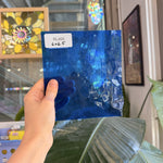 Medium Blue Transparent Hammered Textured Sheet Glass – RL469