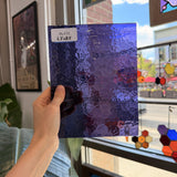 Purple Transparent Hammered Textured Sheet Glass – RL470