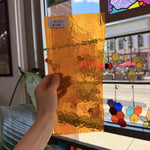 Marigold Yellow Transparent Textured Sheet Glass – RL472
