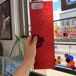 Red Transparent Florentine Wissmach Sheet Glass – RL473