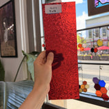 Red Transparent Florentine Wissmach Sheet Glass – RL473