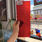 Red Transparent Florentine Wissmach Sheet Glass – RL474