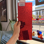 Red Transparent Florentine Wissmach Sheet Glass – RL475
