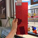 Red Transparent Florentine Wissmach Sheet Glass – RL475