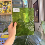 Lime Green Transparent Hammered Textured Sheet Glass – RL479