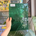 Green Textured Transparent Hammered Choicce Sheet Glass – RL481