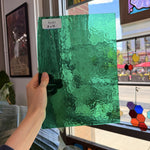 Green Textured Transparent Hammered Choicce Sheet Glass – RL481