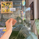 Clear Vintage Spectrum Transparent Seedy Glass – RL489