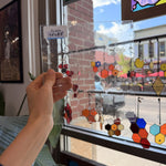 Clear Vintage Spectrum Transparent Seedy Glass – RL489