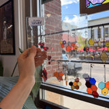 Clear Vintage Spectrum Transparent Seedy Glass – RL489