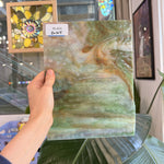Red Green White Mottled Vintage Rare Chicago Art Glass Sheet Glass – RL494
