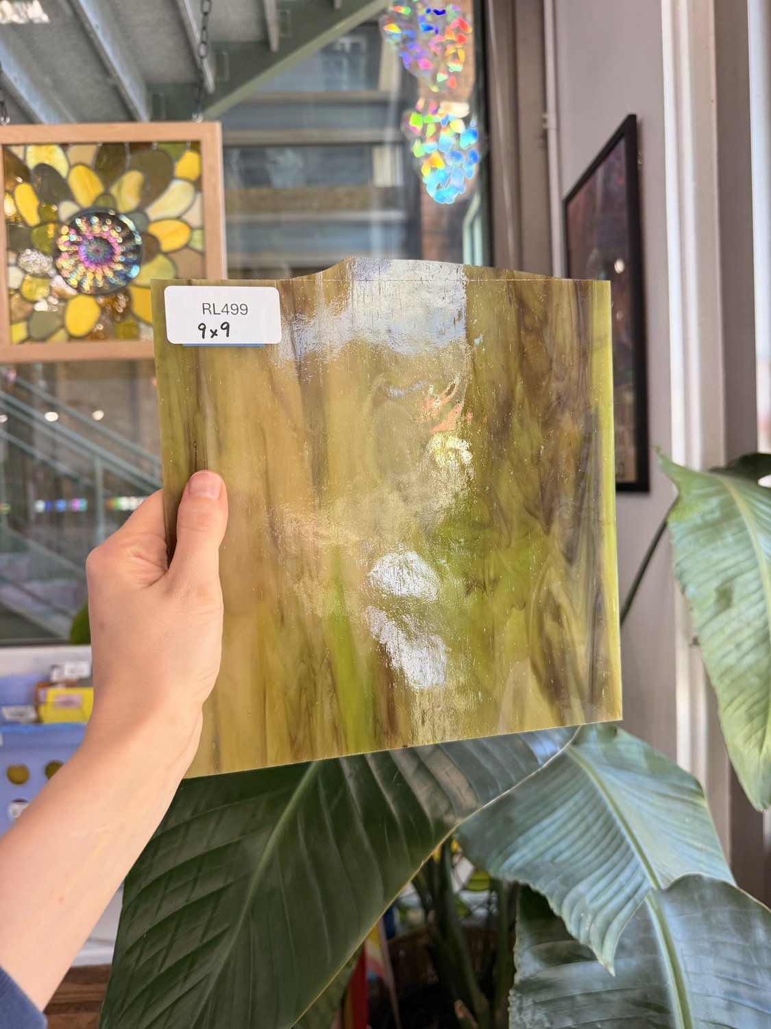 Dark Brown Amber Wispy Kokomo Sheet Glass – RL499