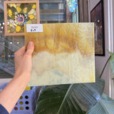 Dark Amber and Cream Mottled Sheet Glass – RL501