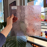 Vintage Rare Light Pink Transparent Textured Glue Chip Sheet Glass – RL502