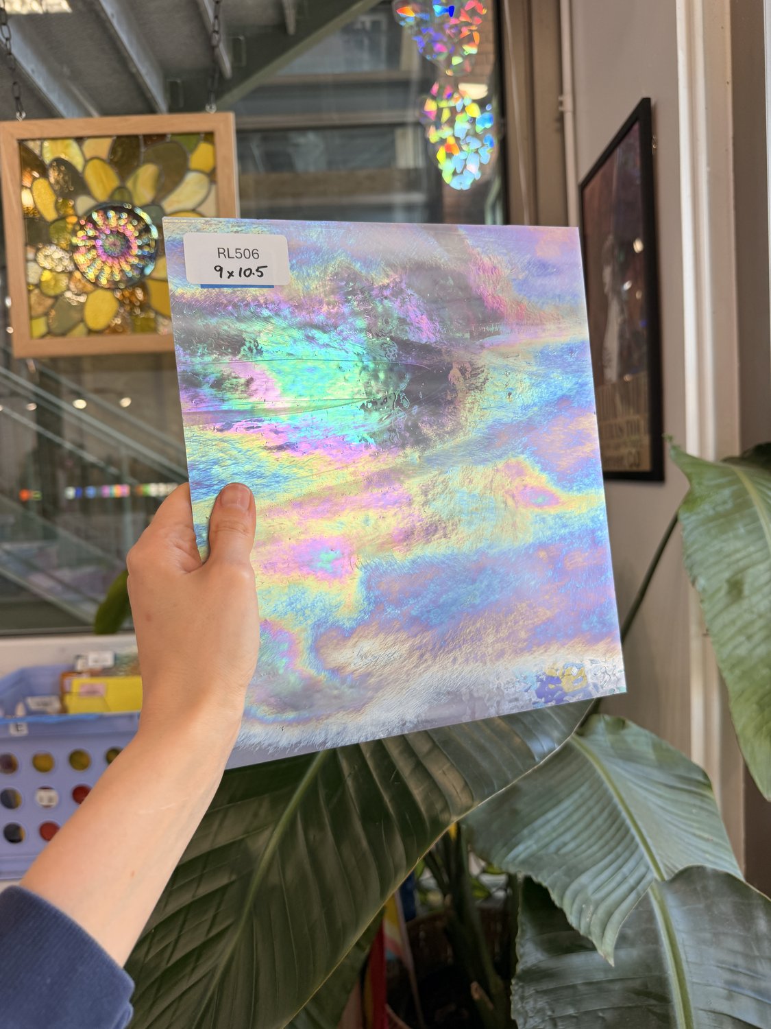 Light Purple White Iridescent Wissmach Sheet Glass – RL506