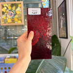 Red Florentine Textured Wissmach Sheet Glass