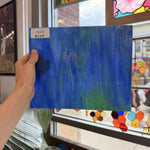 Blue Green Mixed Wissmach Sheet Glass