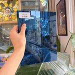 Vintage Medium Blue Mouthblown GNA Sheet Glass