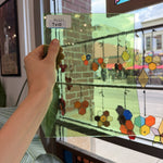 Vintage Light Green Mouthblown GNA Sheet Glass