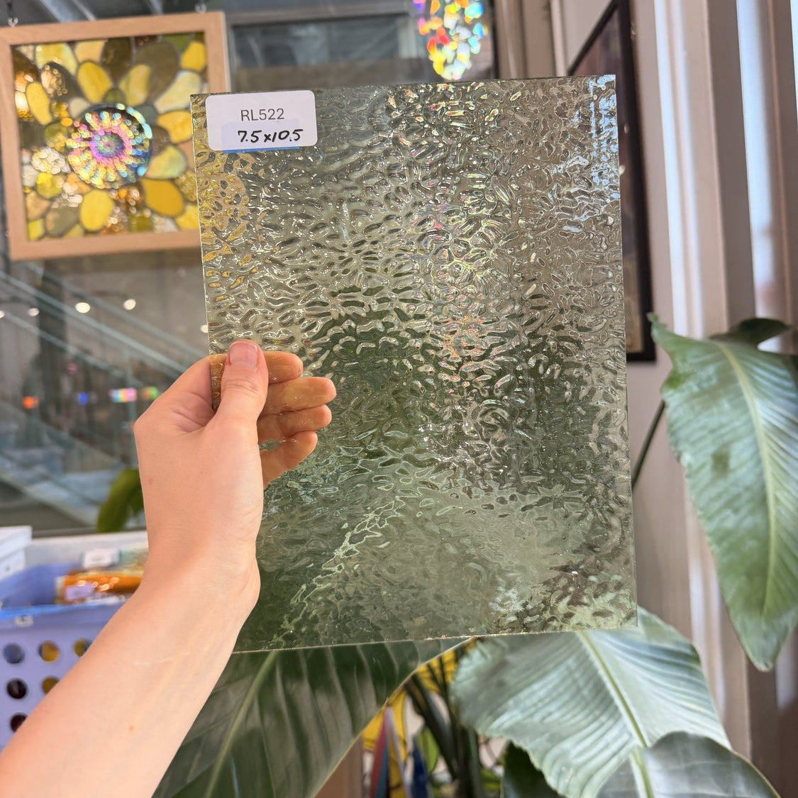 Pale Amber English Muffle Sheet Glass