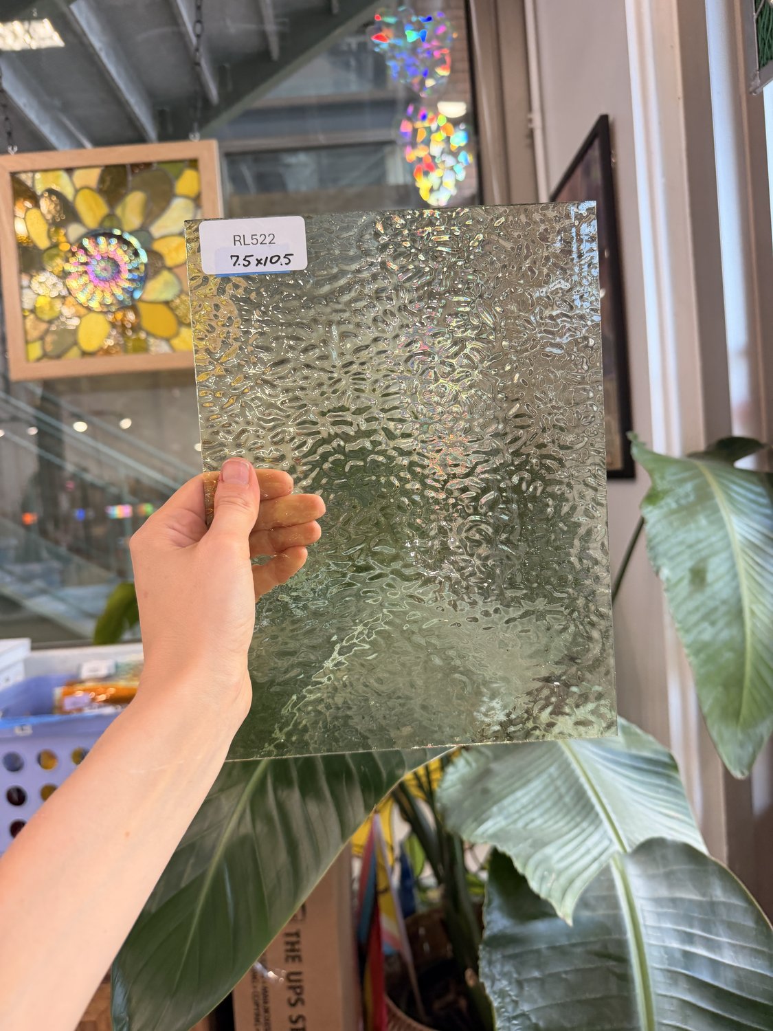 Pale Amber English Muffle Sheet Glass