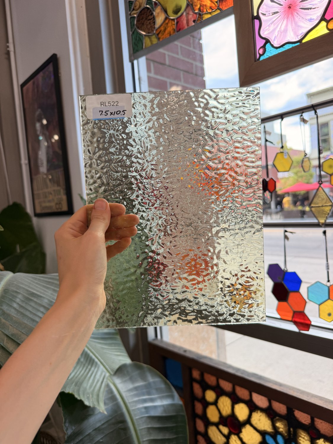 Pale Amber English Muffle Sheet Glass