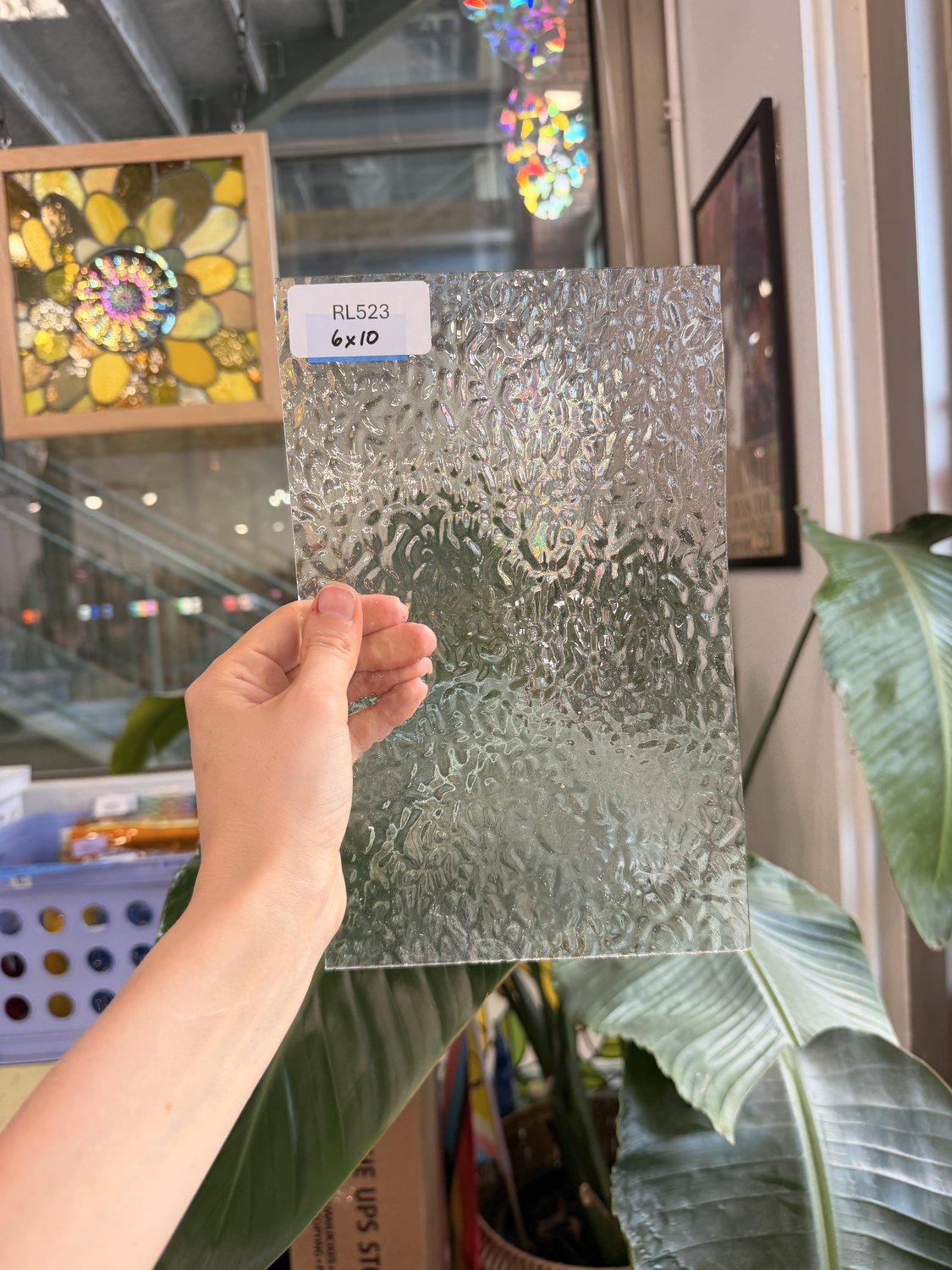 Clear Textured English Muffle Sheet Glass