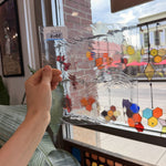 Vintage Clear Spectrum Baroque Sheet Glass – RL524