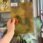 Yellow Transparent Hammered Wissmach Sheet Glass