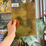 Yellow Transparent Hammered Wissmach Sheet Glass