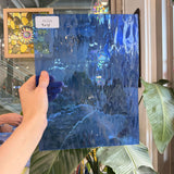 Vintage Medium Blue Spectrum Waterglass Sheet Glass