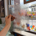 Clear Gray Transparent Textured English Muffled Sheet Glass