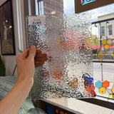 Clear Gray Transparent Textured English Muffled Sheet Glass