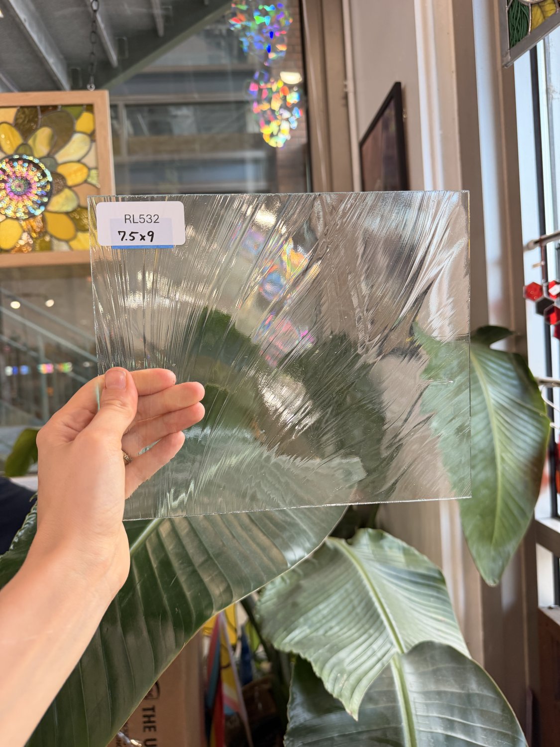 Vintage Clear Spectrum Baroque Sheet Glass – RL532
