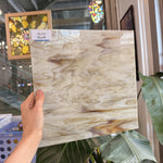 Marbled Brown Cream Wispy Sheet Glass – RL537