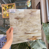 Marbled Brown Cream Wispy Sheet Glass – RL537