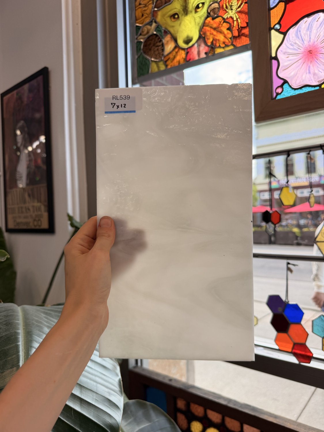 White Gray Mixed Opal Kokomo Sheet Glass – RL539