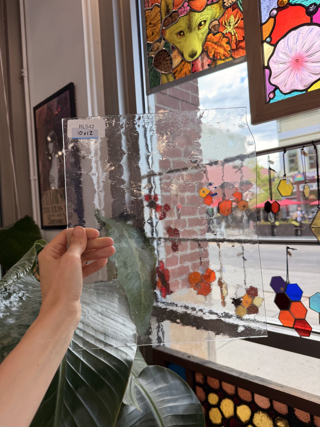Vintage Clear Seedy Spectrum Sheet Glass