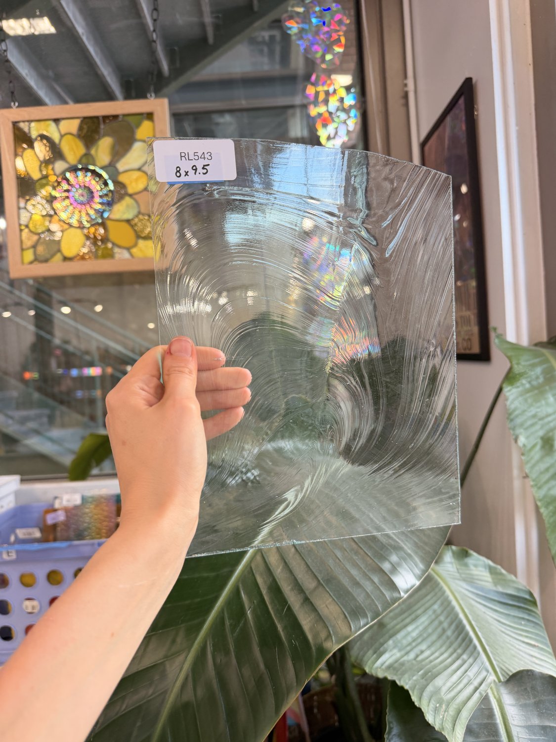 Vintage Clear Spectrum Baroque Sheet Glass – RL543
