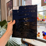 Vintage Black Spectrum Waterglass Sheet Glass